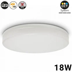 Plafón LED de superficie circular 2040LM 18W IP65