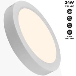 Plafón LED de superficie 24W Alta Eficiencia