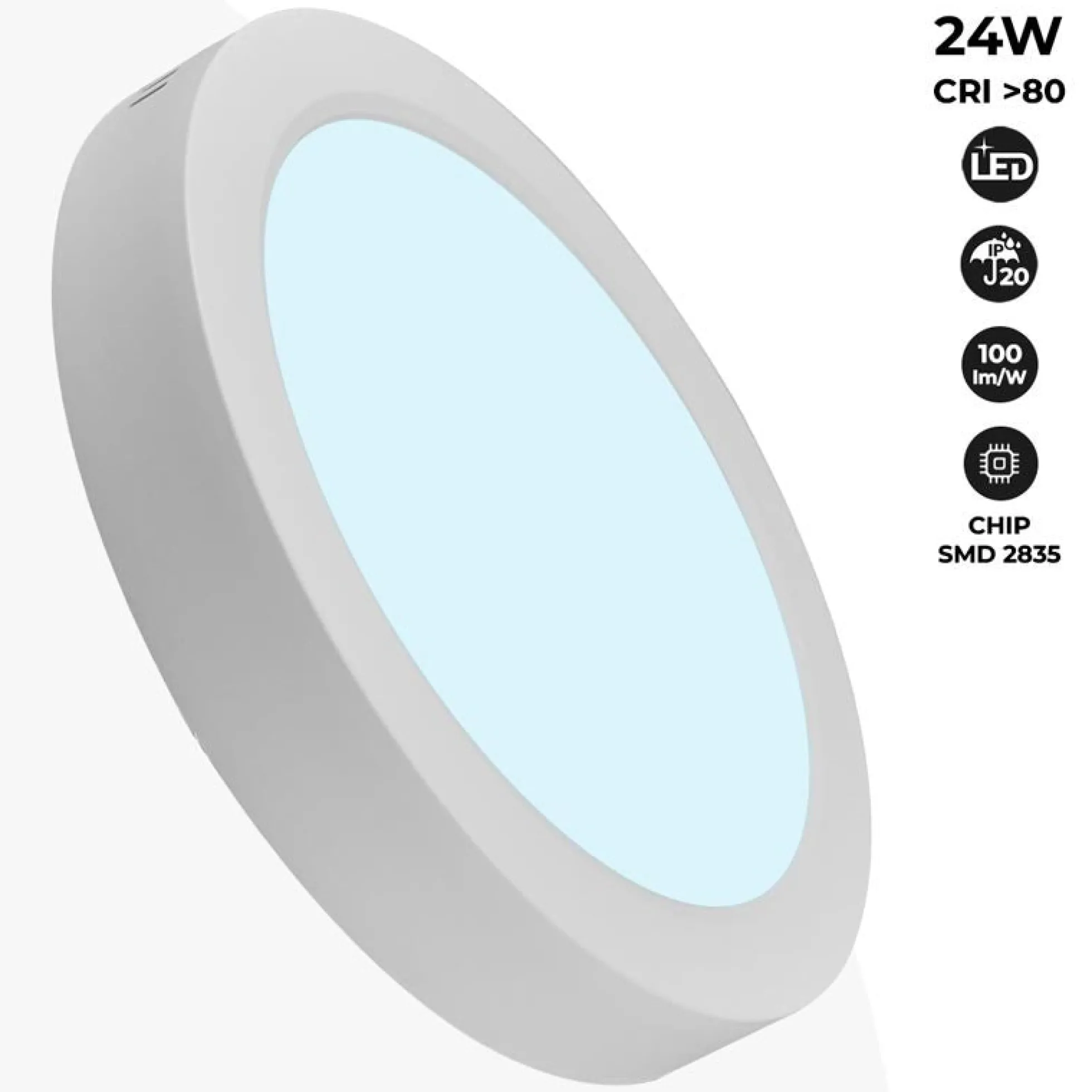 Plafón LED de superficie 24W Alta Eficiencia