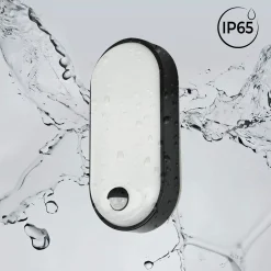 Plafón LED exterior ovalado con sensor PIR - 15W - CCT - IP65