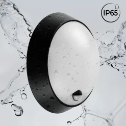 Plafón LED exterior redondo con sensor PIR - 20W - CCT - IP65