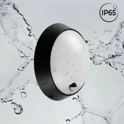Plafón LED exterior redondo con sensor PIR - 15W - CCT - IP65