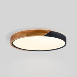 Plafón LED techo CCT 36W - Madera y Policarbonato- ø50cm - IP22