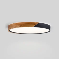 Plafón LED techo CCT 36W - Madera y Policarbonato- ø50cm - IP22