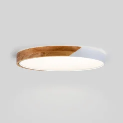 Plafón LED techo CCT 36W - Madera y Policarbonato- ø50cm - IP22