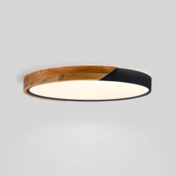 Plafón LED techo CCT 36W - Madera y Policarbonato- ø50cm - IP22