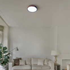Plafón LED techo CCT 36W - Madera y Policarbonato- ø50cm - IP22