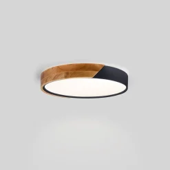 Plafón LED techo CCT 24W - Madera y Policarbonato - ø40cm - IP22