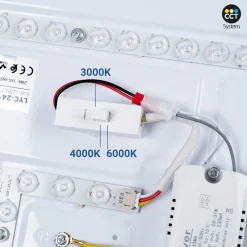 Plafón LED techo CCT 24W - Madera y Policarbonato - ø40cm - IP22