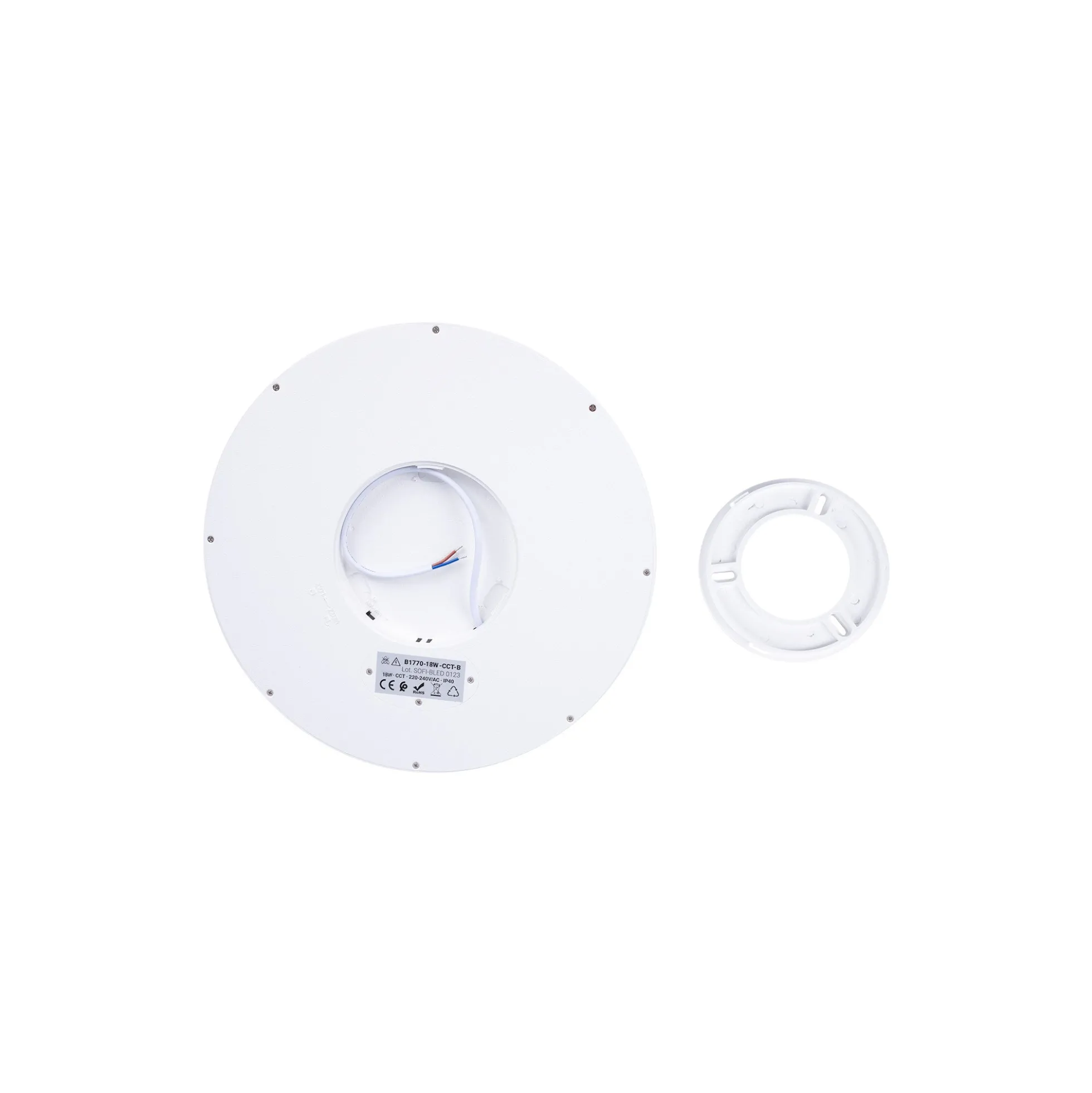 Plafón LED techo circular CCT 18W - IP40