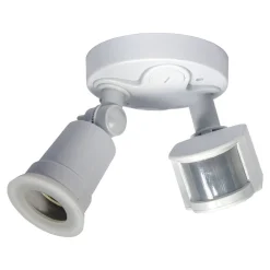 Portalámparas para bombilla LED E27 con sensor de movimiento PIR 180º IP44