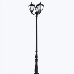 Poste de luz exterior Triple Farola 