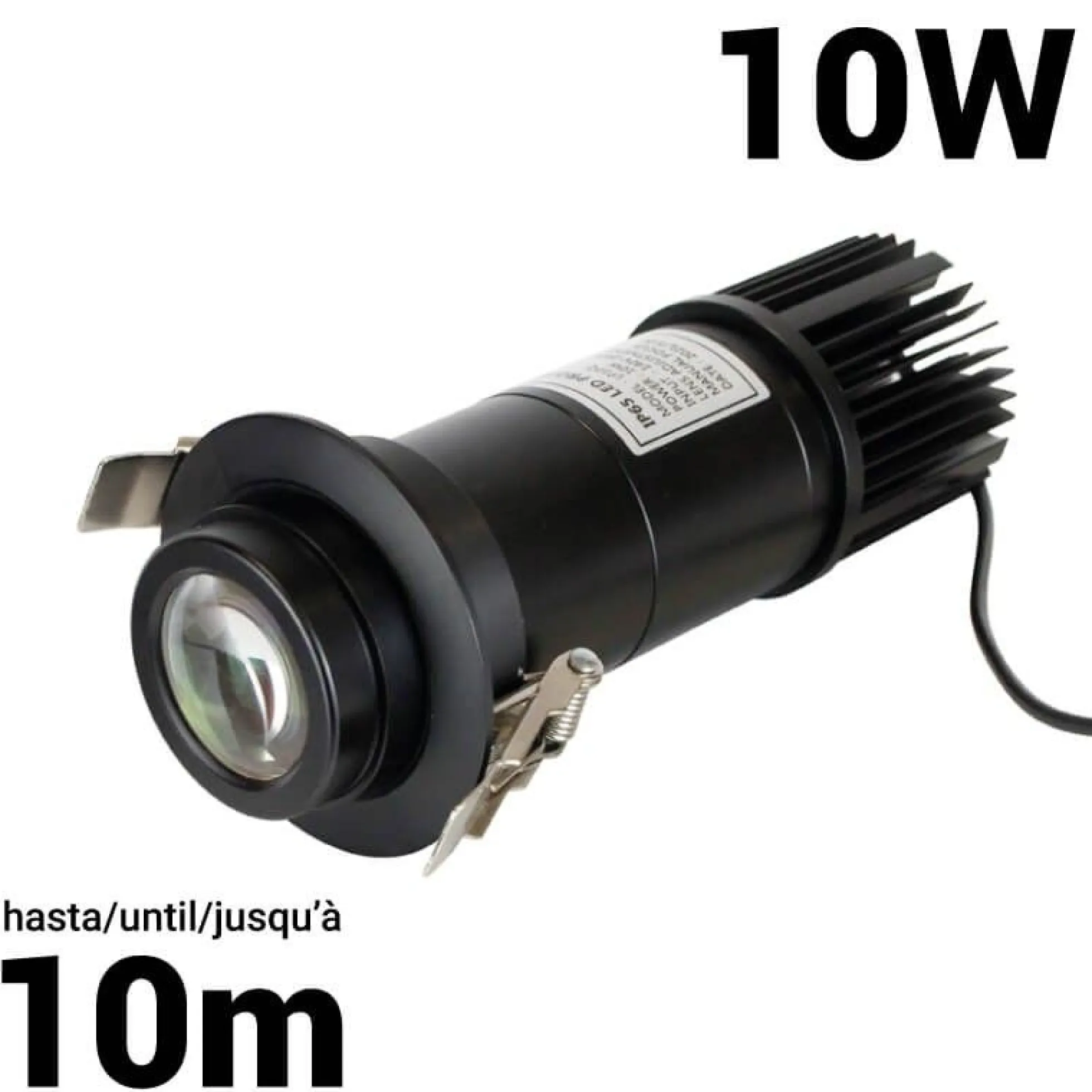 Proyector de logos LED GOBO 10W empotrable interior - IP40