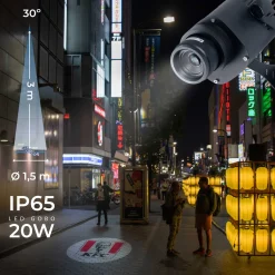 Proyector de logos LED GOBO 20W - Óptica 30° - Exterior - Rotativo