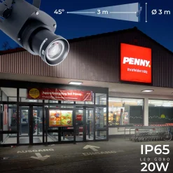 Proyector de logos LED GOBO 20W - Óptica 45° - Exterior - Rotativo