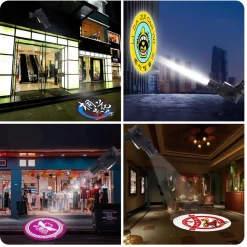 Proyector de logos LED GOBO 100W - Óptica 9° - Exterior - Rotativo