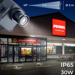 Proyector de logos LED GOBO 30W - Óptica 45° - Exterior - Rotativo