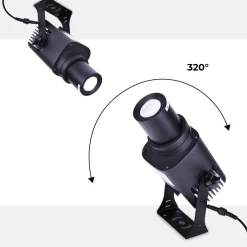 Proyector de logos LED GOBO 20W - Óptica 9° - Exterior - Rotativo