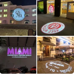 Proyector de logos LED GOBO 40W - Óptica 30° - Exterior - Rotativo