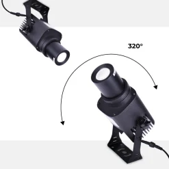 Proyector de logos LED GOBO 20W rotativo exterior - Óptica 20° - IP65