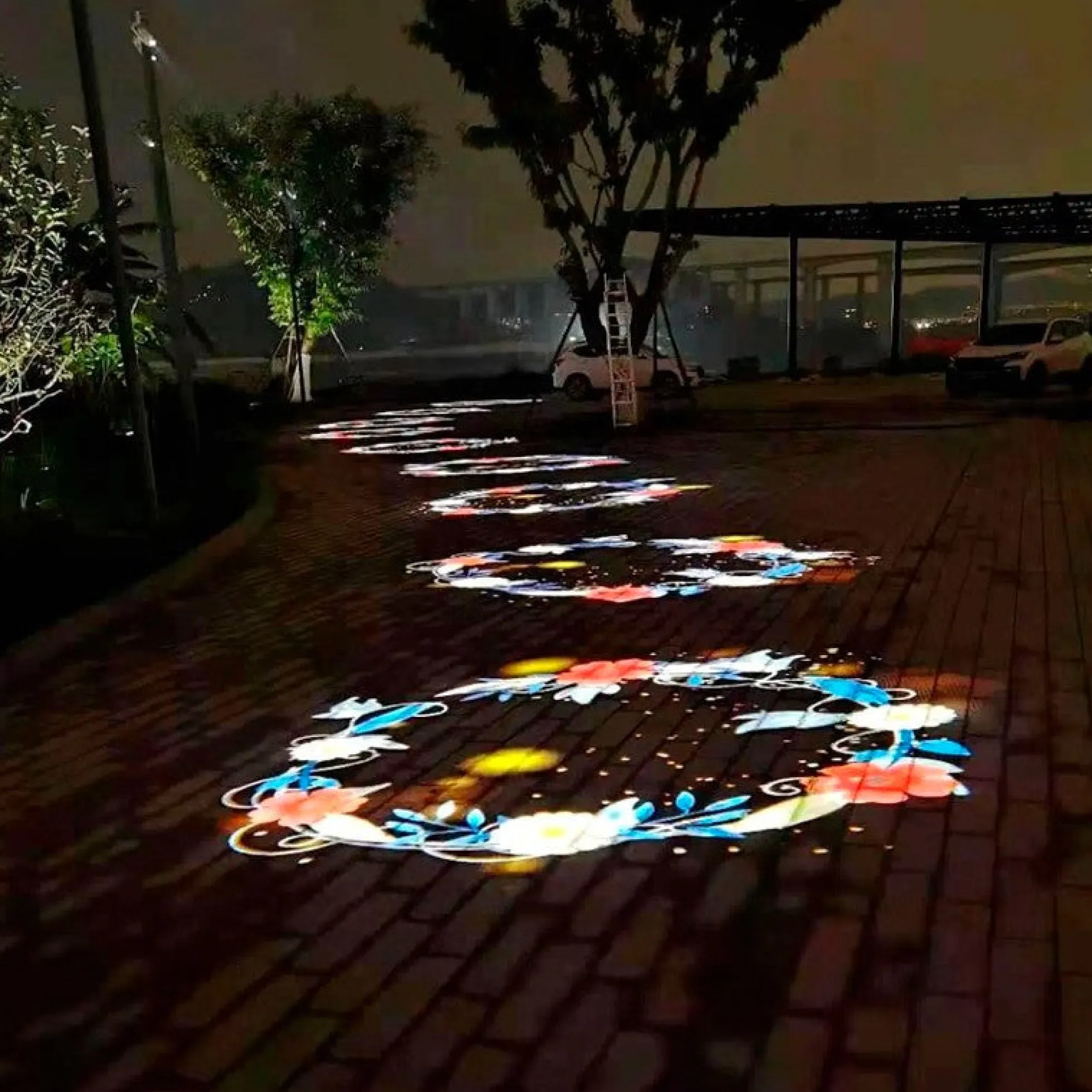 Proyector de logos LED GOBO 30W rotativo exterior - Óptica 20° - IP65