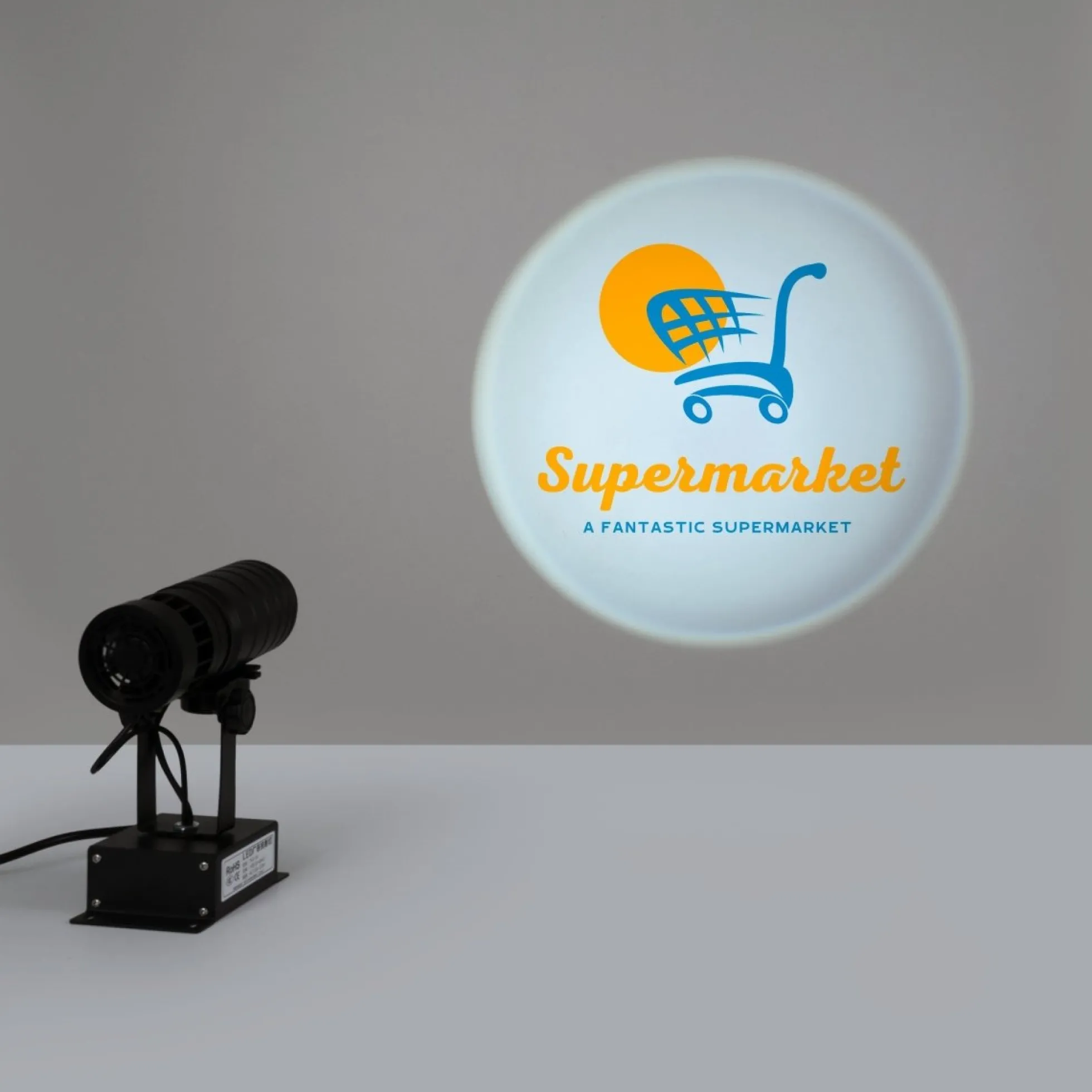 Proyector de logos LED GOBO 35W rotativo interior - Óptica 18° - IP20