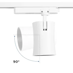 Proyector LED arquitectónico para carril monofásico CCT - 40W - CRI 90