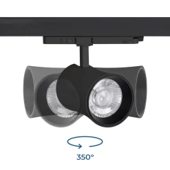 Proyector LED arquitectónico para carril trifásico CCT - 40W - CRI 90 - Driver KGP