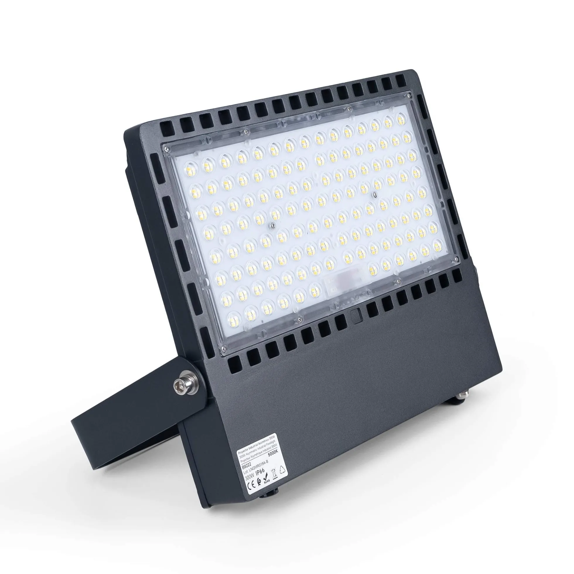 Proyector LED asimétrico exterior 300W - 140lm/W- IP66