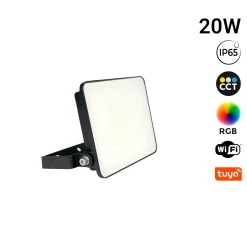 Proyector LED de exterior - RGBCCT - 20W - control WIFI/TUYA APP - IP65