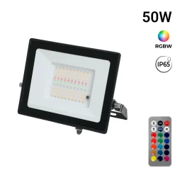 Proyector LED de exterior - RGBCW - 50W - mando a distancia IR - IP65