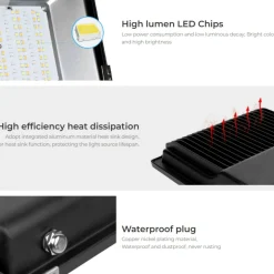 Proyector LED de exterior RGB+CCT - 200W - RF/WiFi - IP65 -Mi-Light
