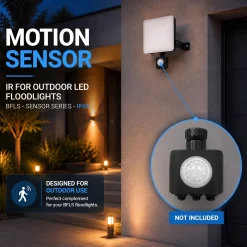 Proyector LED de exterior - 30W - 100 lm/W - Sensor Series - Negro - IP65