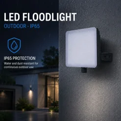 Proyector LED de exterior - 50W - 100 lm/W - Sensor Series - Negro - IP65