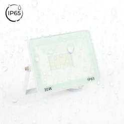 Proyector LED exterior 30W - 95lm/W - IP65 - Blanco