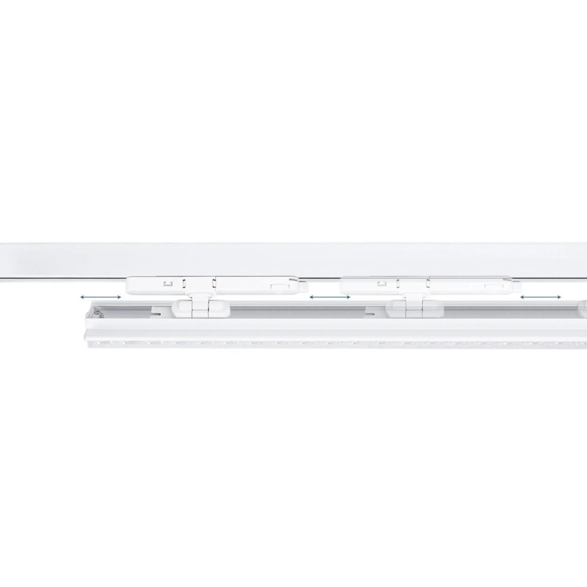 Proyector LED lineal orientable para carril trifásico 40W - CCT - CRI90 - Driver KGP