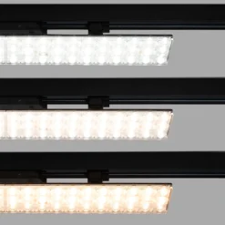 Proyector LED lineal orientable para carril trifásico 20W - CCT - CRI90 - Driver KGP