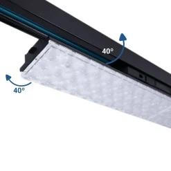 Proyector LED lineal orientable para carril trifásico 20W - CCT - CRI90 - Driver KGP