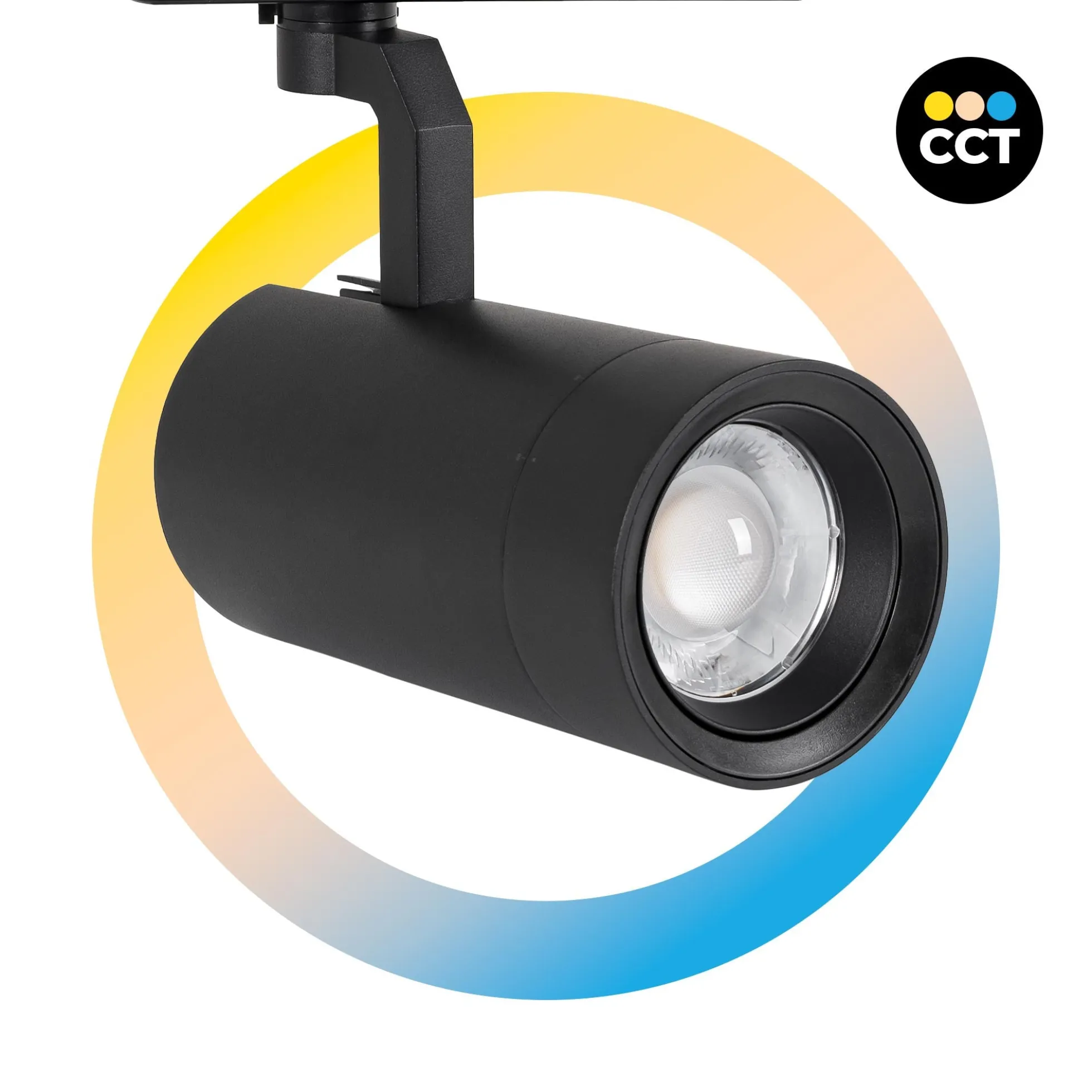 Proyector LED para carril Monofasico 35W CCT - ZOOM 20º- 60º - CRI 90