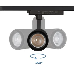 Proyector LED para carril Monofasico 35W CCT - ZOOM 20º- 60º - CRI 90