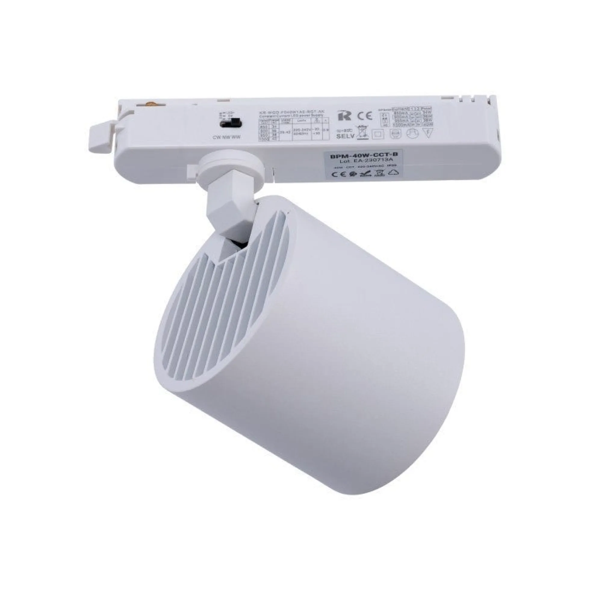 Proyector LED para carril monofásico 40W - Fruterías y verdulerías