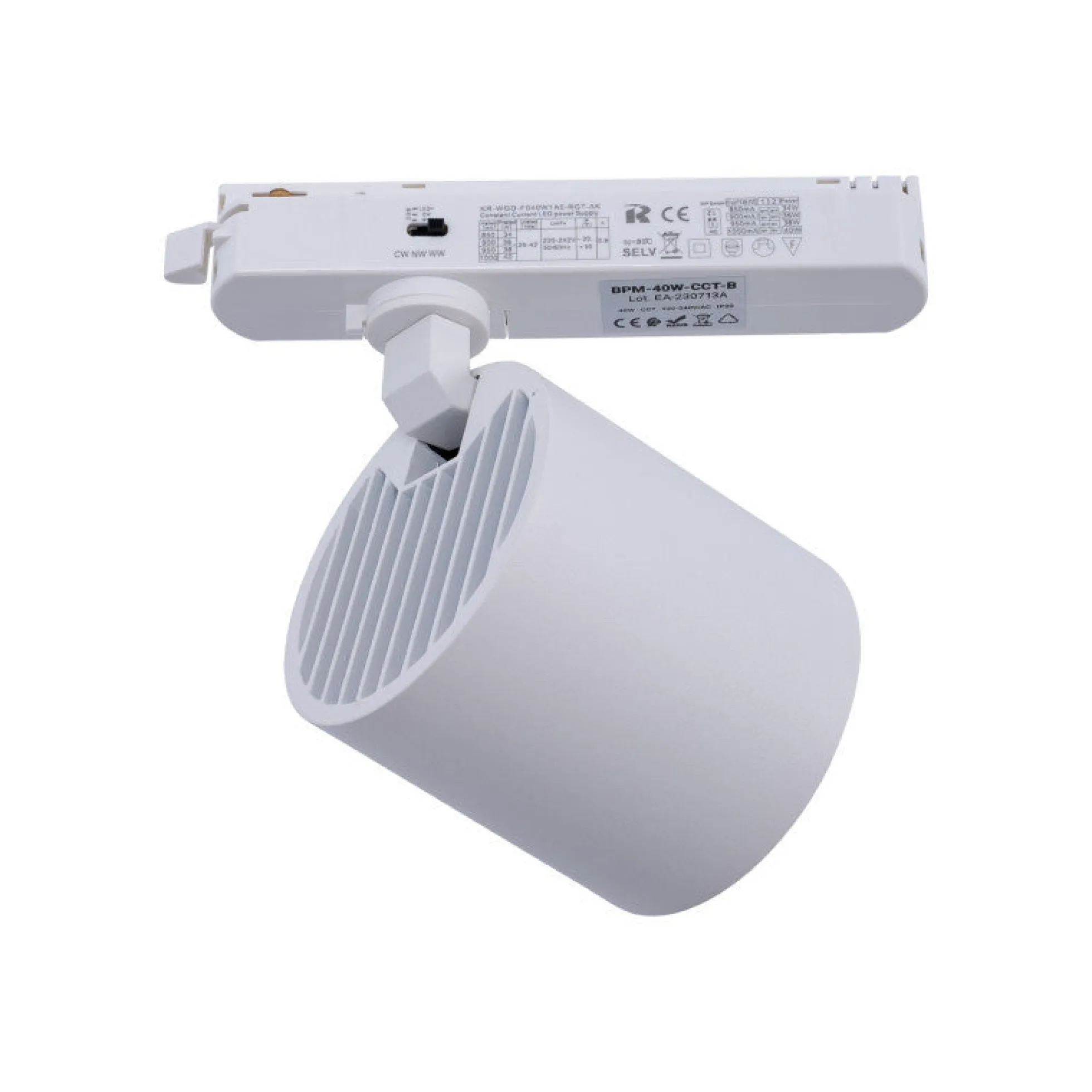 Proyector LED para carril monofásico - 40W - Vinotecas