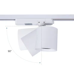 Proyector LED para carril monofásico CCT - 40W - CRI 90