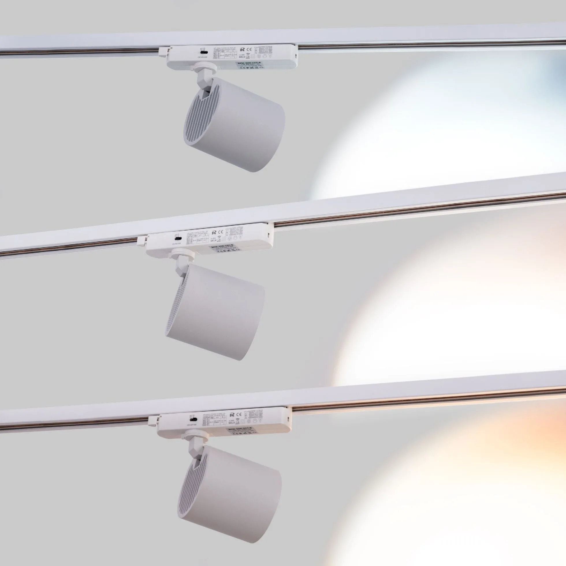 Proyector LED para carril monofásico CCT - 40W - CRI 90