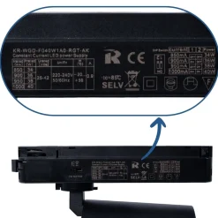 Proyector LED para carril monofásico CCT - 40W - CRI 90