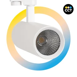 Proyector LED para carril trifásico 20W - CCT - CRI90 - 1900 lm