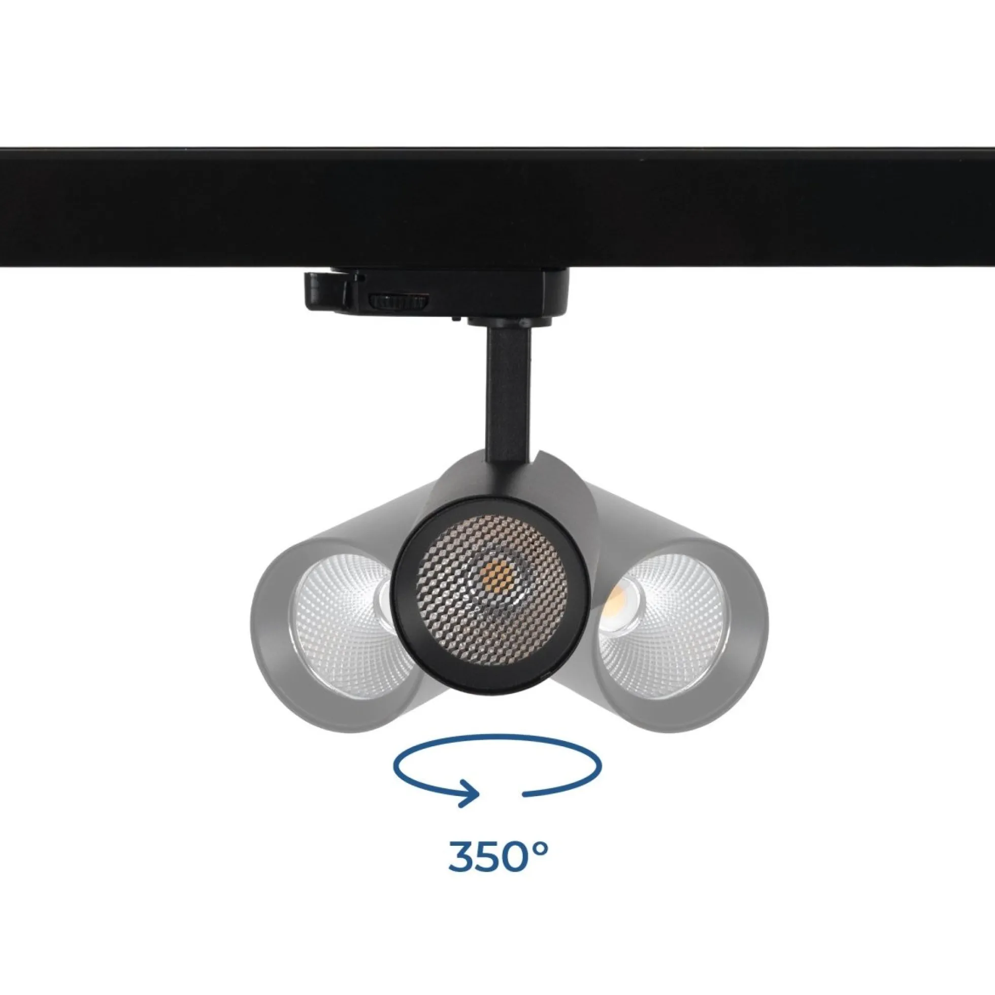 Proyector LED para carril trifásico - 10W - CCT - CRI90 - 860 lm