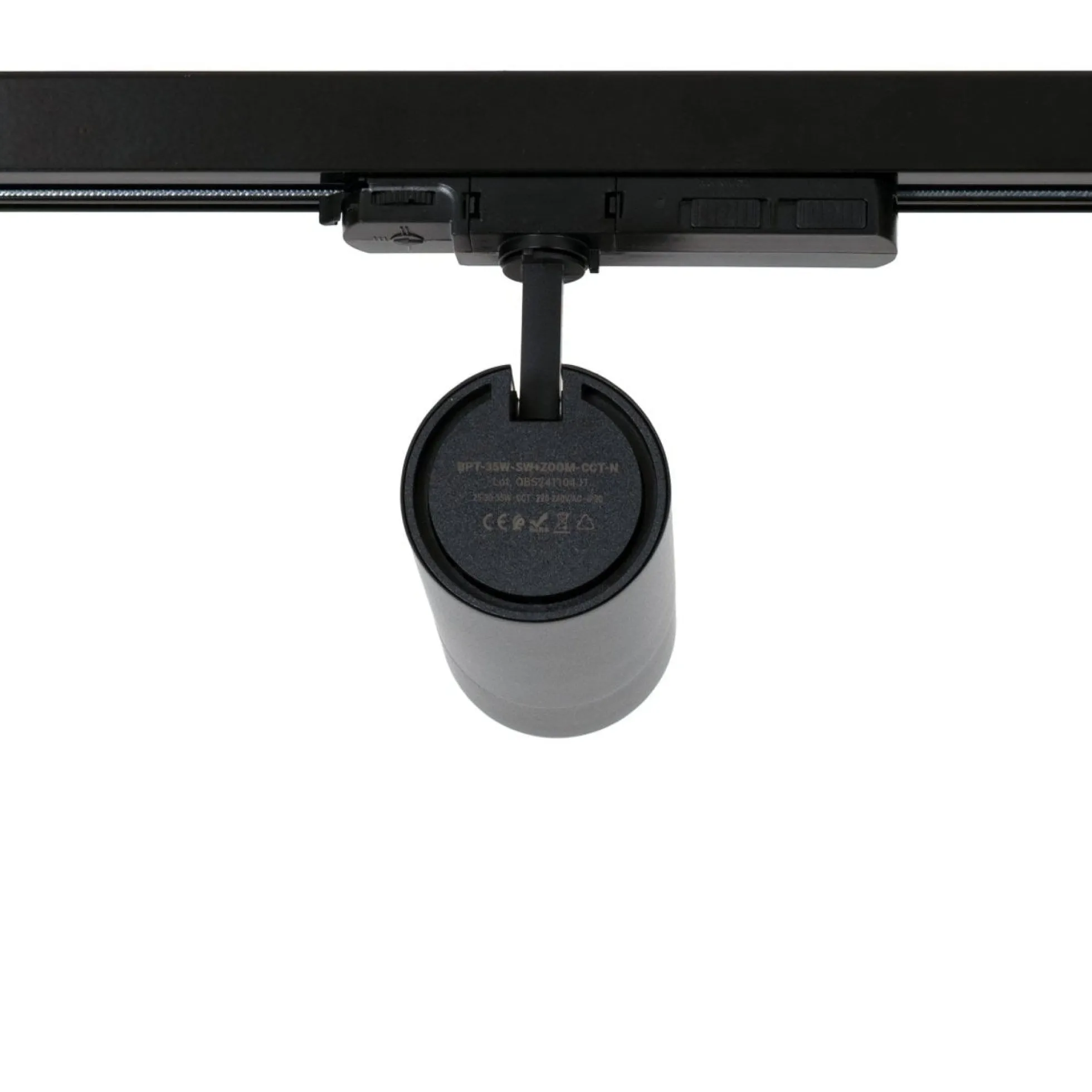 Proyector LED para carril trifásico - Potencia ajustable + ZOOM: 25W/30W/35W - CCT