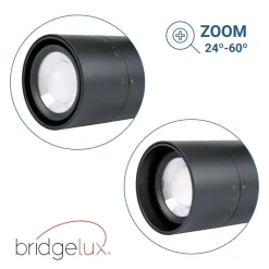 Proyector LED para carril trifásico - Potencia ajustable + ZOOM: 15W/20W/25W - CCT