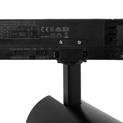 Proyector LED para carril trifásico - Potencia ajustable: 30W/ 34W/ 38W - CCT - CRI 90